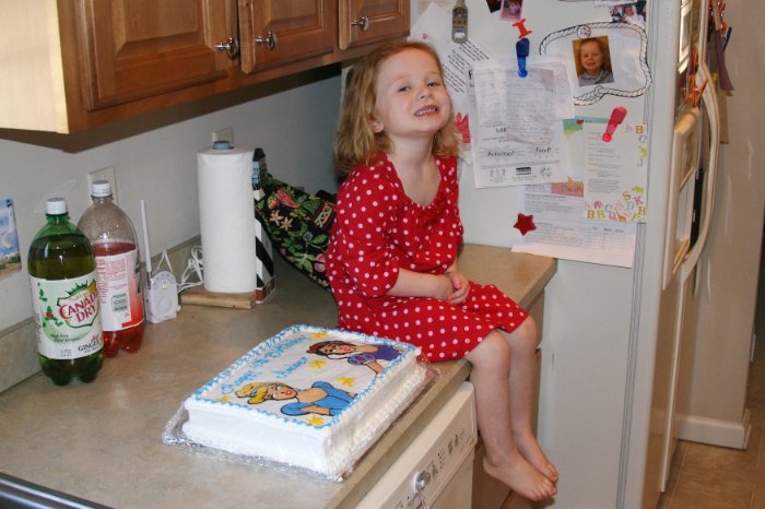 Amber and her Cake